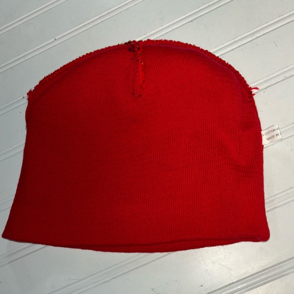 Flame Stocking Hat Black Red Yellow OS Unisex 55% Cotton 45% Acrylic New - Picture 4 of 4